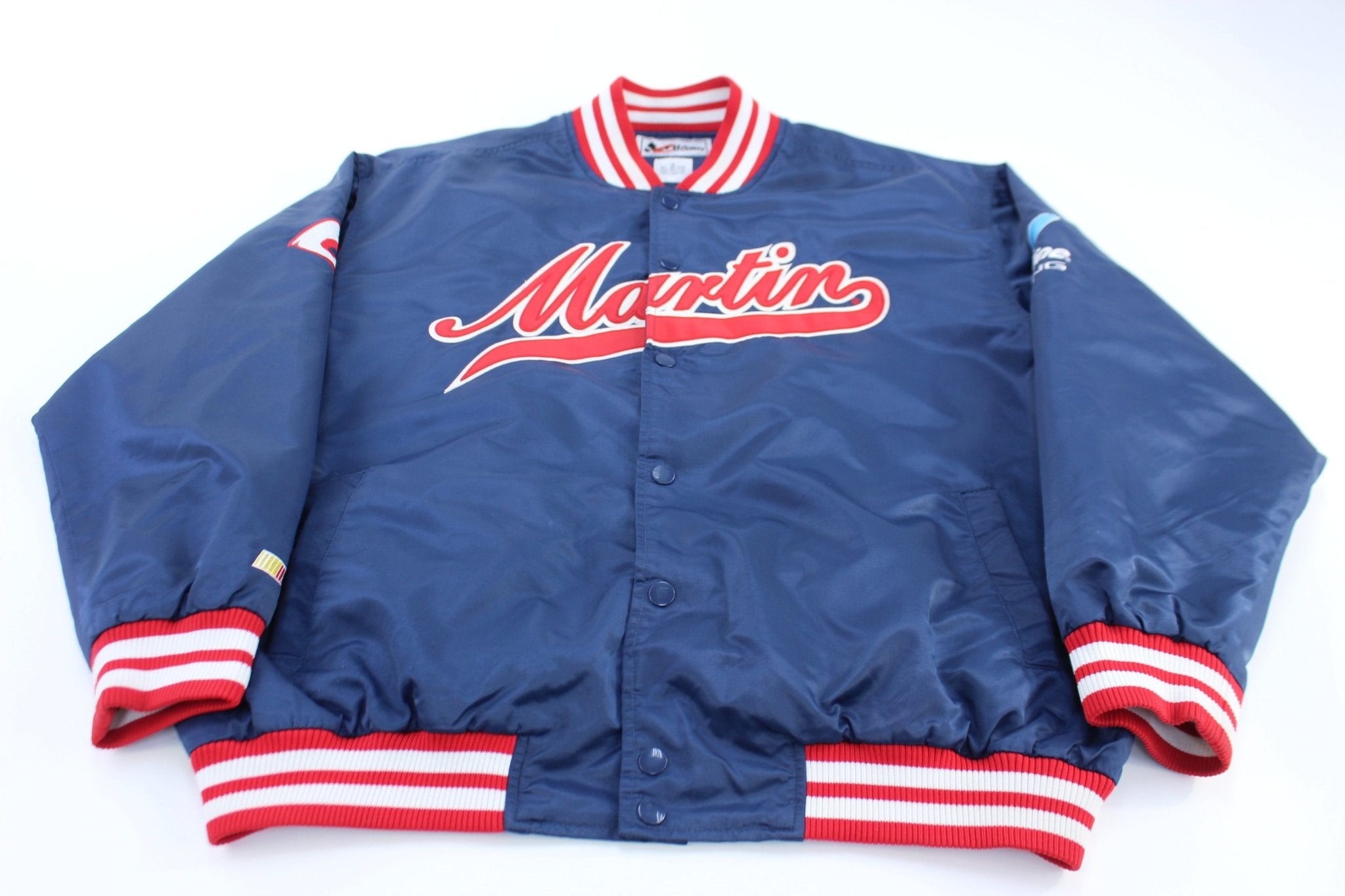Vintage Nascar Mark Martin Valvoline Bomber Jacket - ThriftedThreads.com
