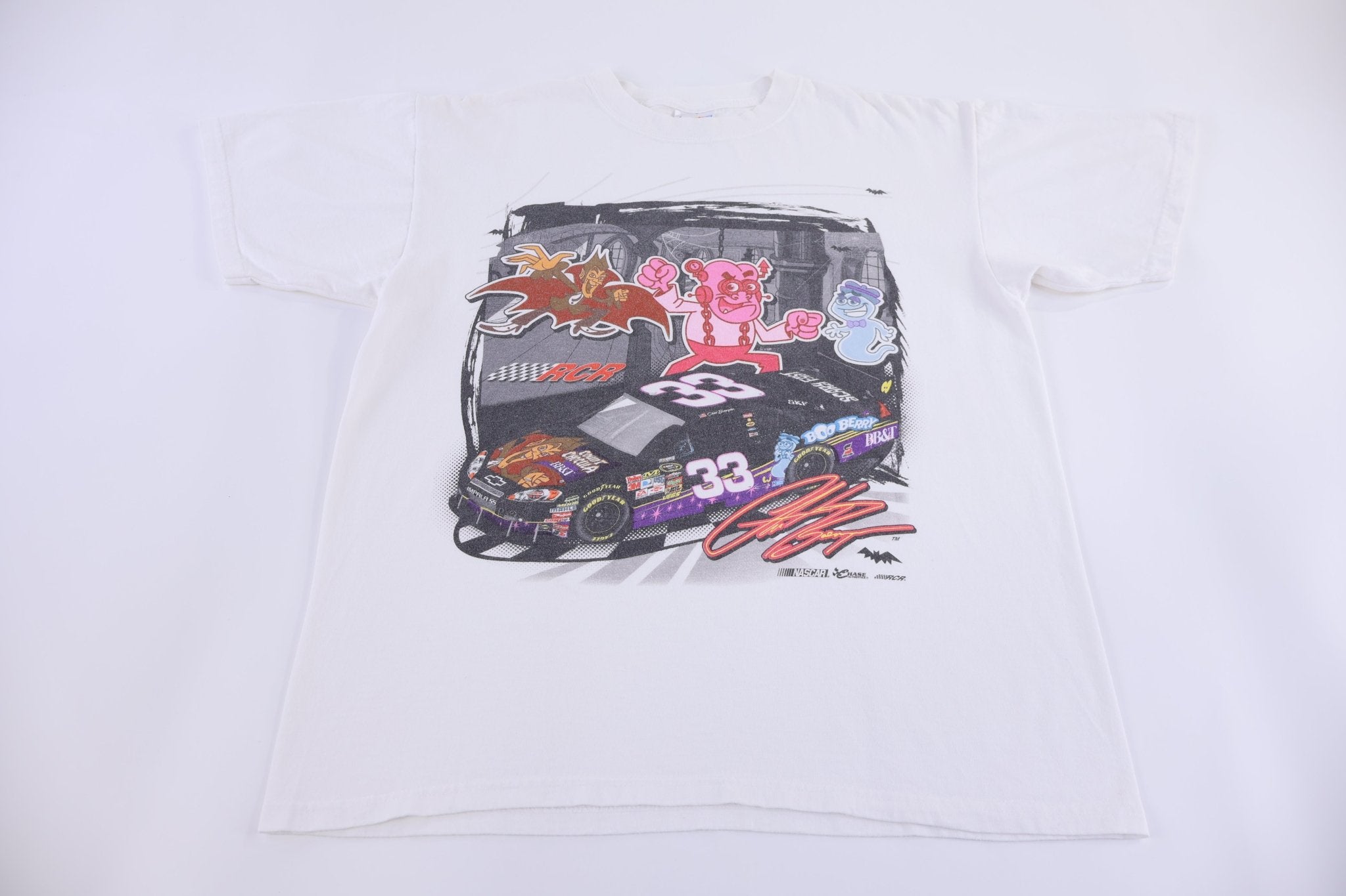 Vintage Nascar Monster Cereal Cartoon T-shirt - Shirts & Tops - Thrifted Threads