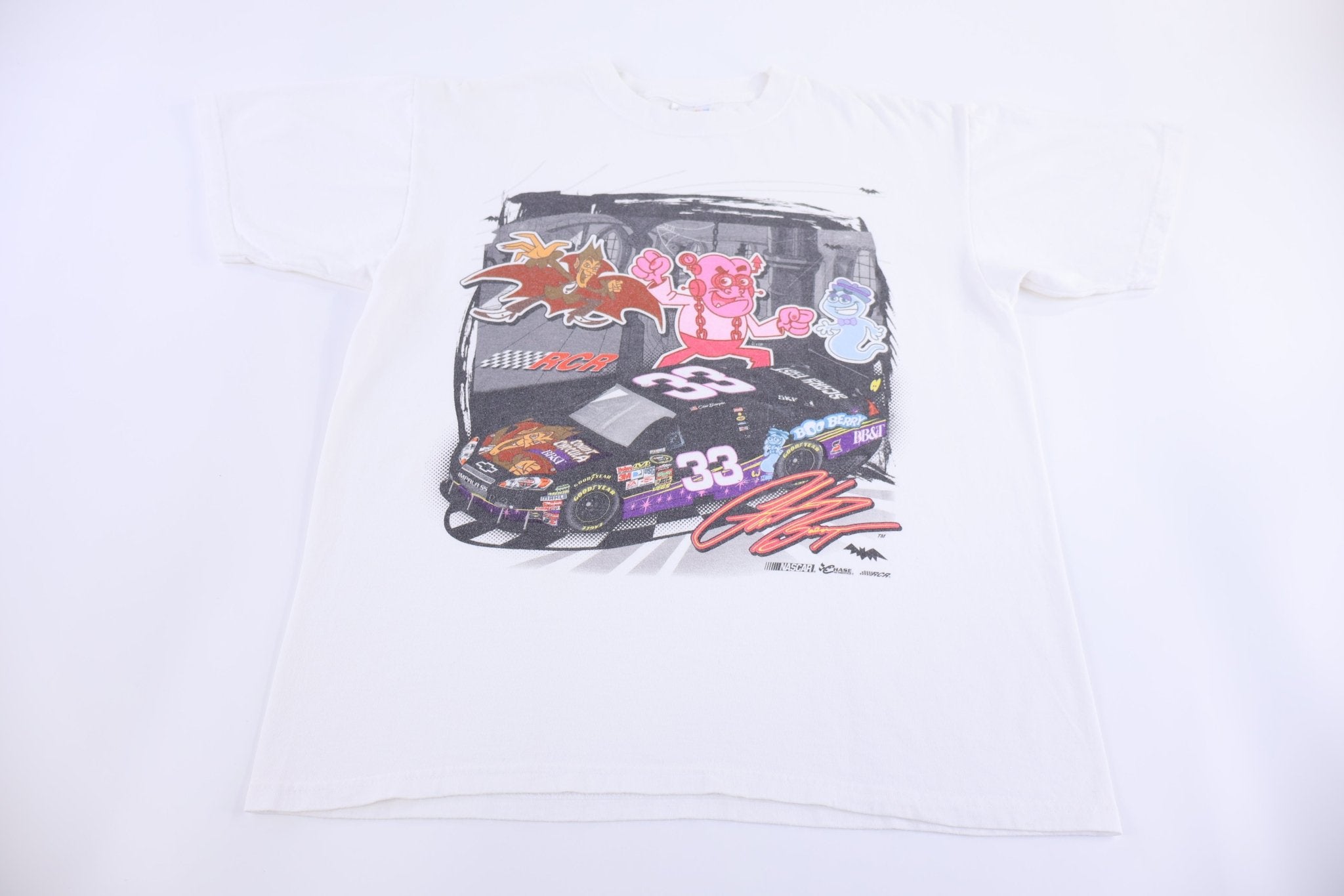 Vintage Nascar Monster Cereal Cartoon T-shirt - Shirts & Tops - Thrifted Threads