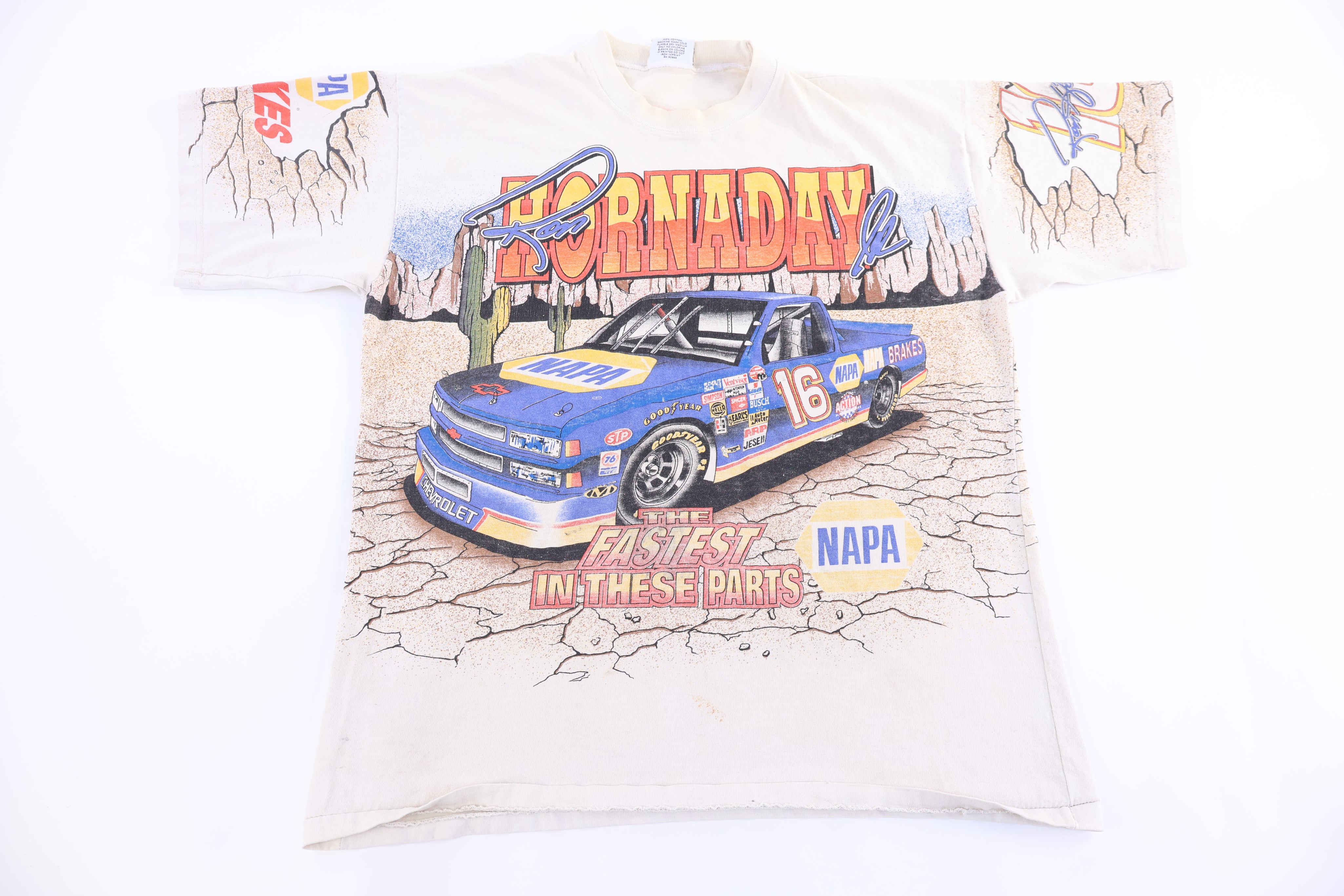 Vintage NASCAR Ron Hornaday Jr. All Over Graphic T-shirt - Shirts & Tops - Thrifted Threads