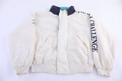 Vintage Nautica Challenge White Full Zip Jacket - Jacket - Thrifted Threads