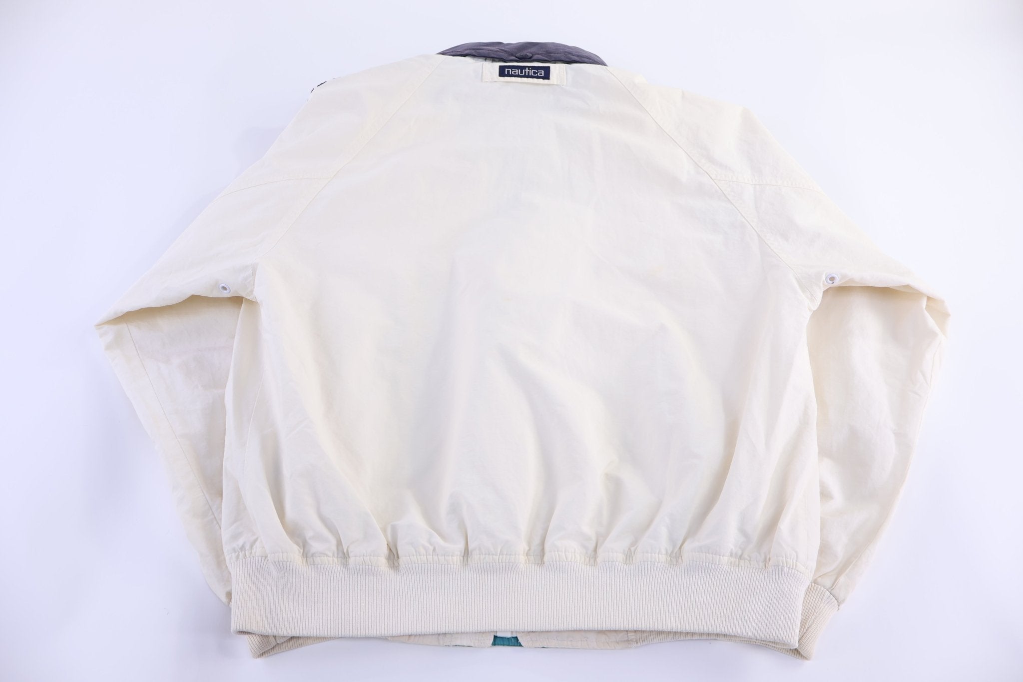 Vintage Nautica Challenge White Full Zip Jacket - Jacket - Thrifted Threads