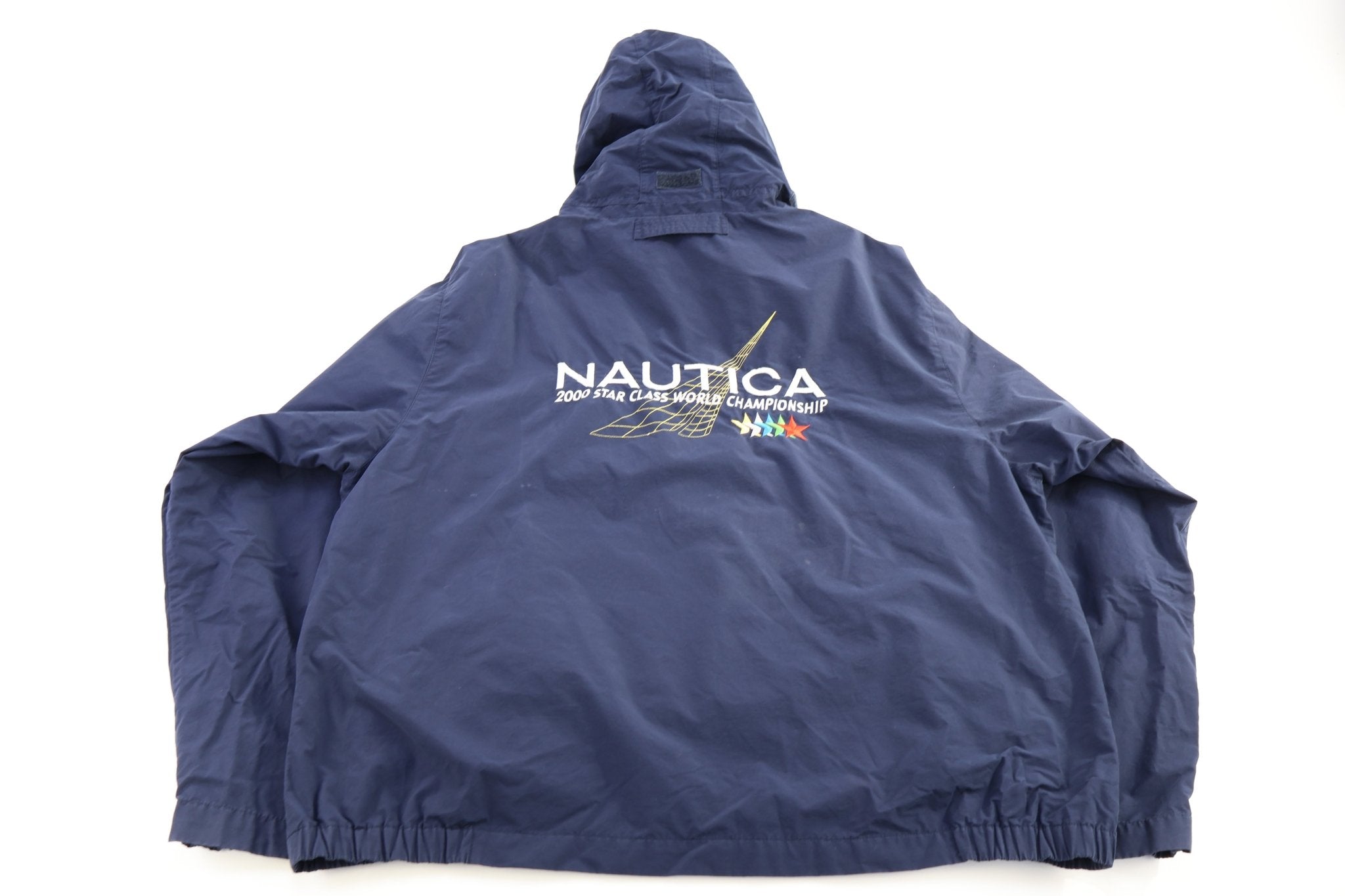Vintage Nautica Navy Blue Full Zip Jacket - Jacket - Thrifted Threads