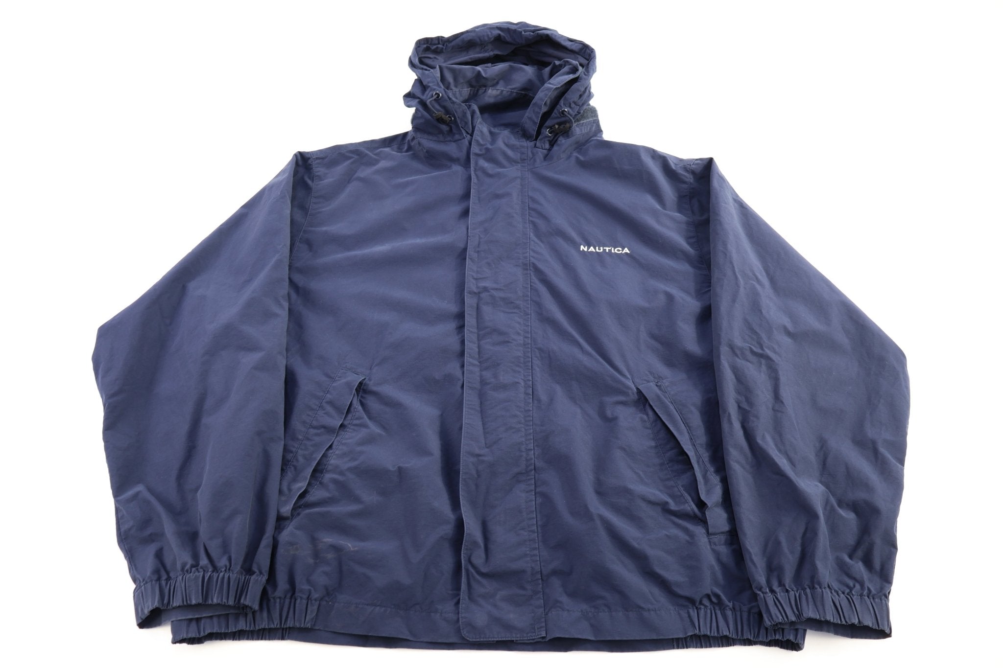 Vintage Nautica Navy Blue Full Zip Jacket - Jacket - Thrifted Threads