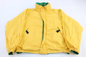 Vintage Nautica Reversible Green & Yellow Zip Up Jacket - ThriftedThreads.com