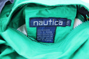 Vintage Nautica Reversible Green & Yellow Zip Up Jacket - ThriftedThreads.com