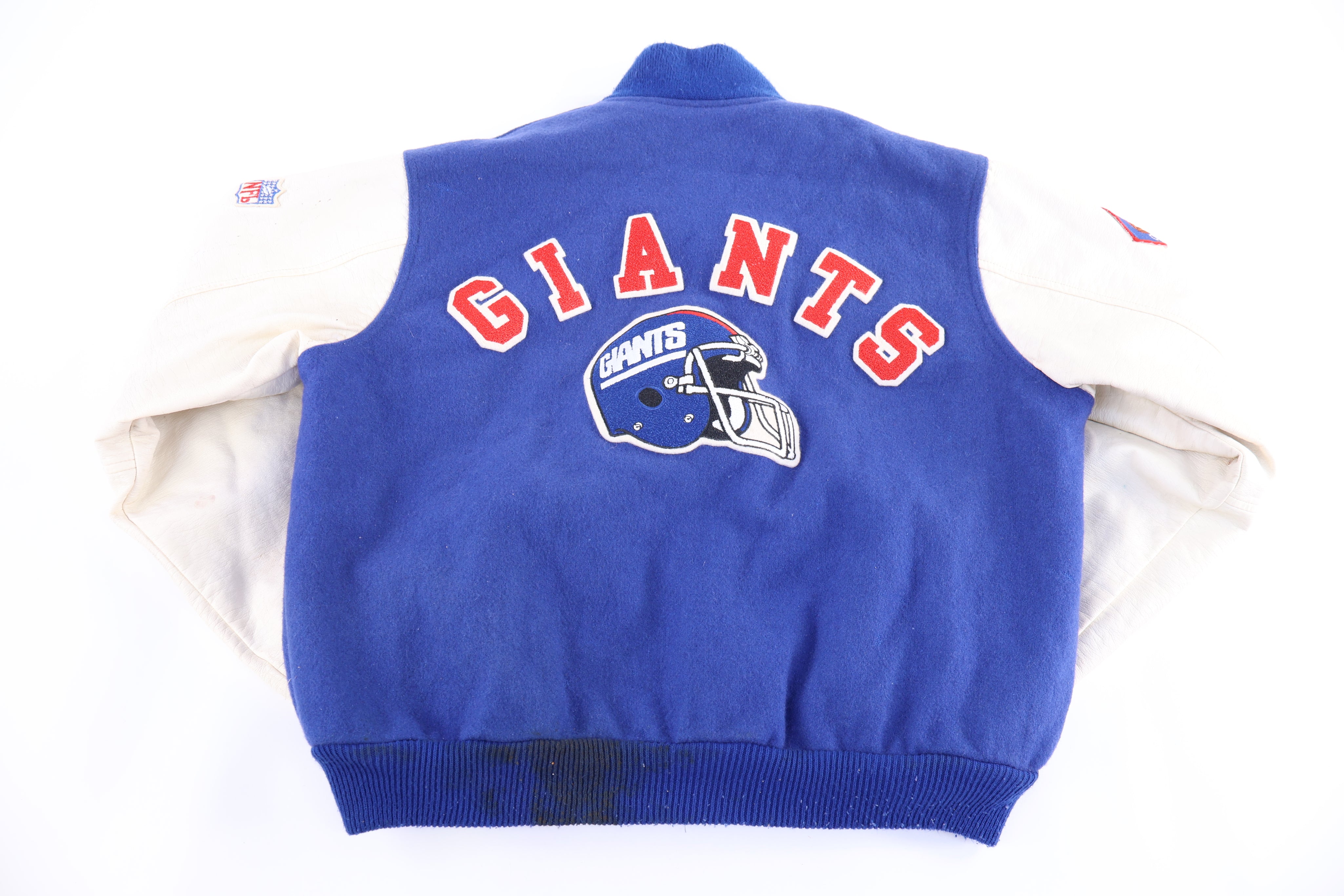 Vintage New York Giants Football Jacket - Jacket - Thrifted Threads
