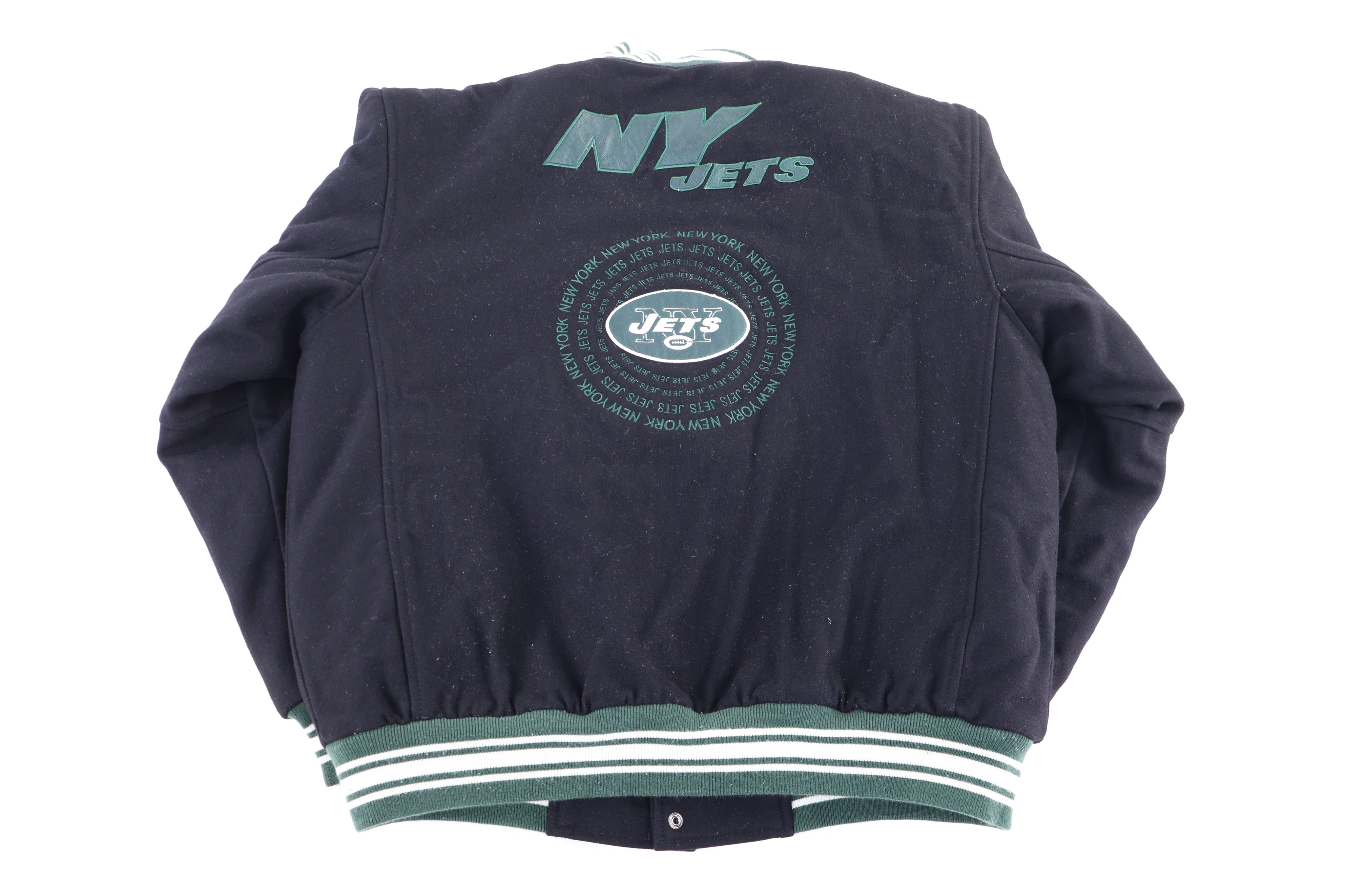 Vintage New York Jets Football Bomber Jacket - Jacket - Thrifted Threads