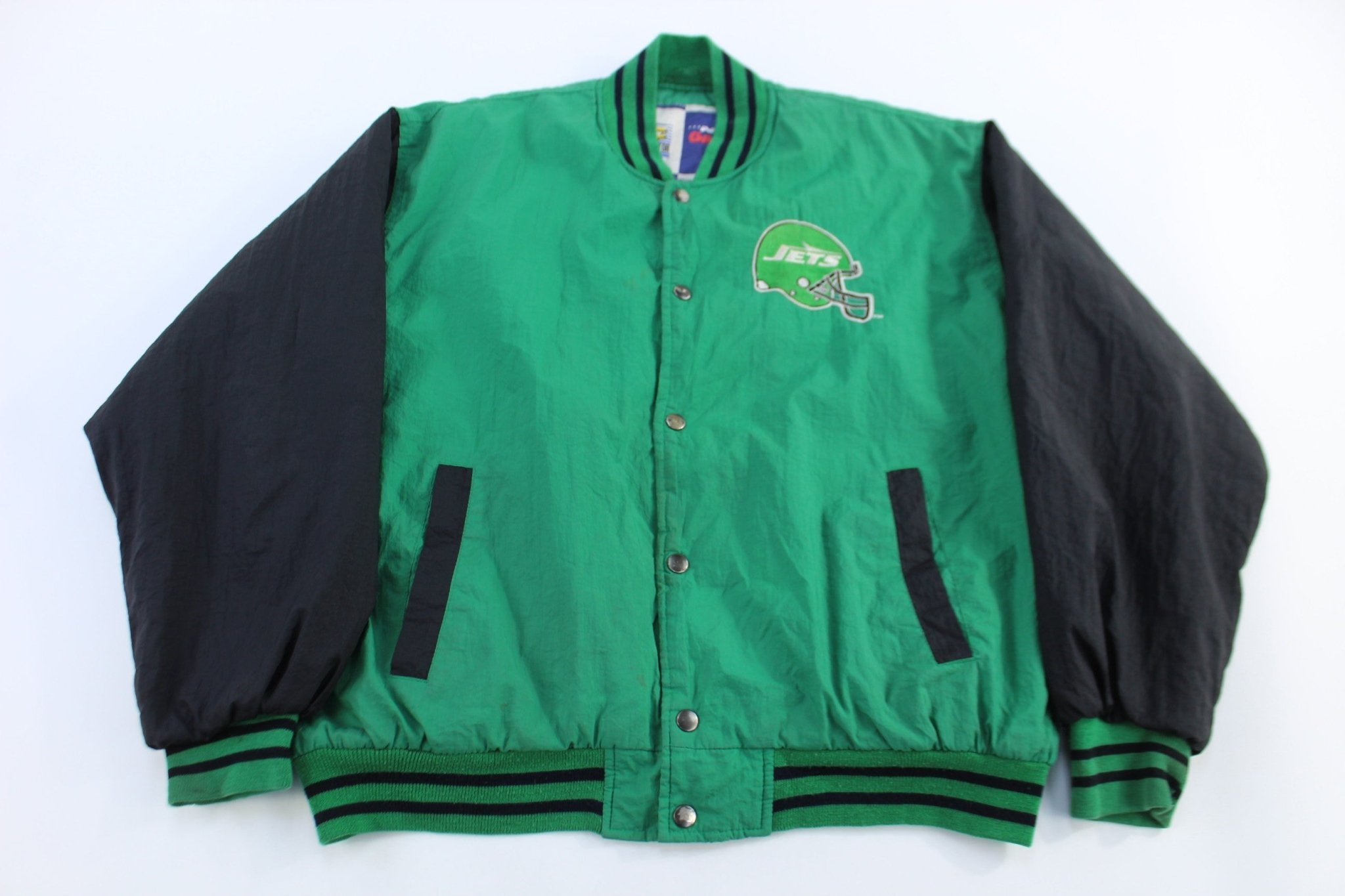 Vintage New York Jets Football Full Snap Jacket - Jackets - Thrifted Threads