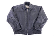 Vintage New Zealand Outback Black Leather Jacket - Jacket - Thrifted Threads