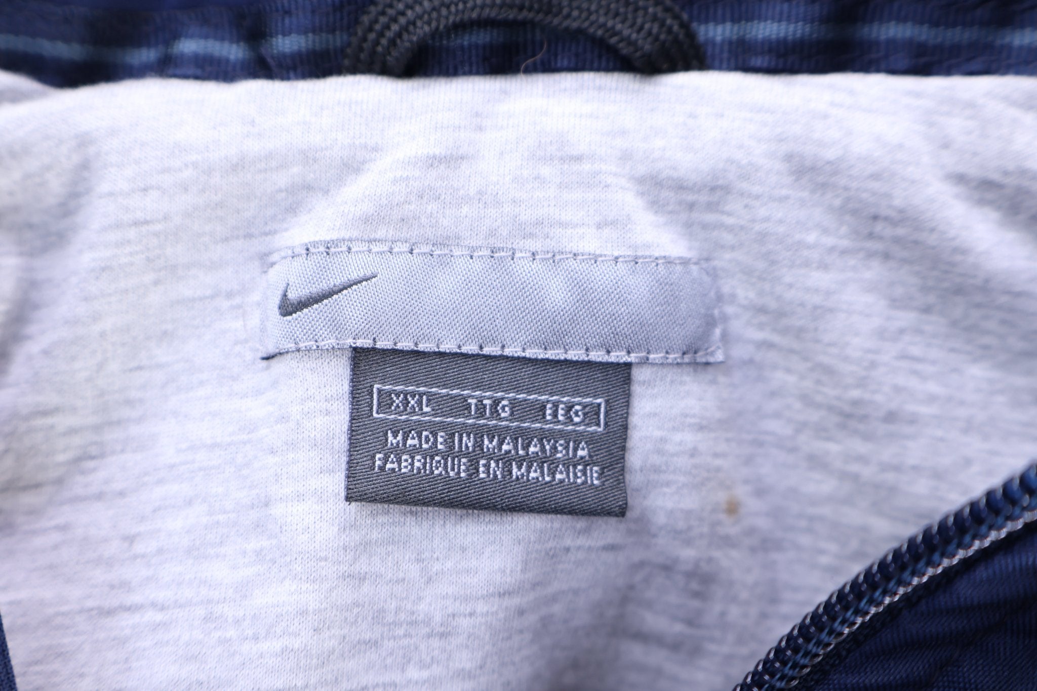 Vintage Nike Blue & Grey Full Zip Jacket - Jacket - Thrifted Threads