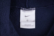 Vintage Nike Center Swoosh Embroidered Blue Pullover Hoodie - Sweatshirt - Thrifted Threads