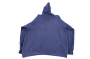 Vintage Nike Center Swoosh Embroidered Blue Pullover Hoodie - Sweatshirt - Thrifted Threads