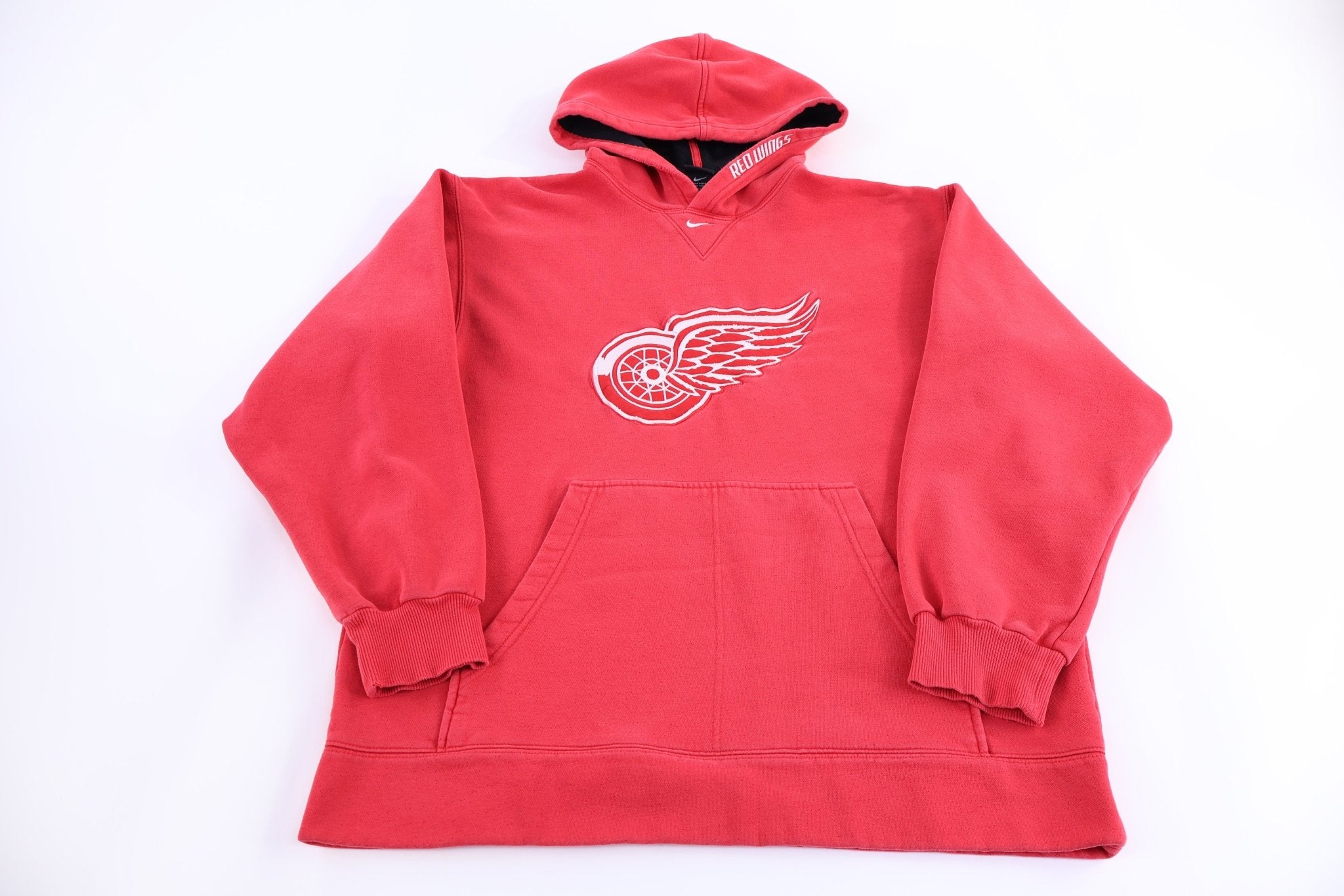 Vintage Nike Detroit Red Wings Pullover Hoodie - Sweatshirt - Thrifted Threads