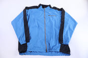 Vintage Nike Embroidered Logo Black & Blue Full Zip Jacket - Jacket - Thrifted Threads