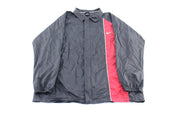 Vintage Nike Embroidered Logo Black & Red Zip Up Jacket - ThriftedThreads.com
