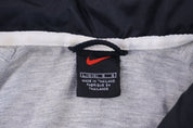 Vintage Nike Embroidered Logo Black & White Full Zip Jacket - Jacket - Thrifted Threads