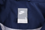 Vintage Nike Embroidered Logo Blue Full Zip Jacket - Jacket - Thrifted Threads