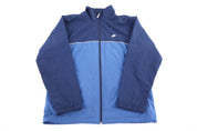 Vintage Nike Embroidered Logo Blue Full Zip Jacket - Jacket - Thrifted Threads