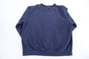 Vintage Nike Embroidered Logo Blue Sweatshirt - Sweatshirt - Thrifted Threads