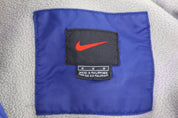 Vintage Nike Embroidered Logo Blue & White Full Zip Jacket - Jacket - Thrifted Threads