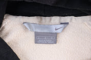 Vintage Nike Embroidered Logo Cream Pullover Hoodie - Sweatshirt - Thrifted Threads