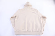 Vintage Nike Embroidered Logo Cream Pullover Hoodie - Sweatshirt - Thrifted Threads