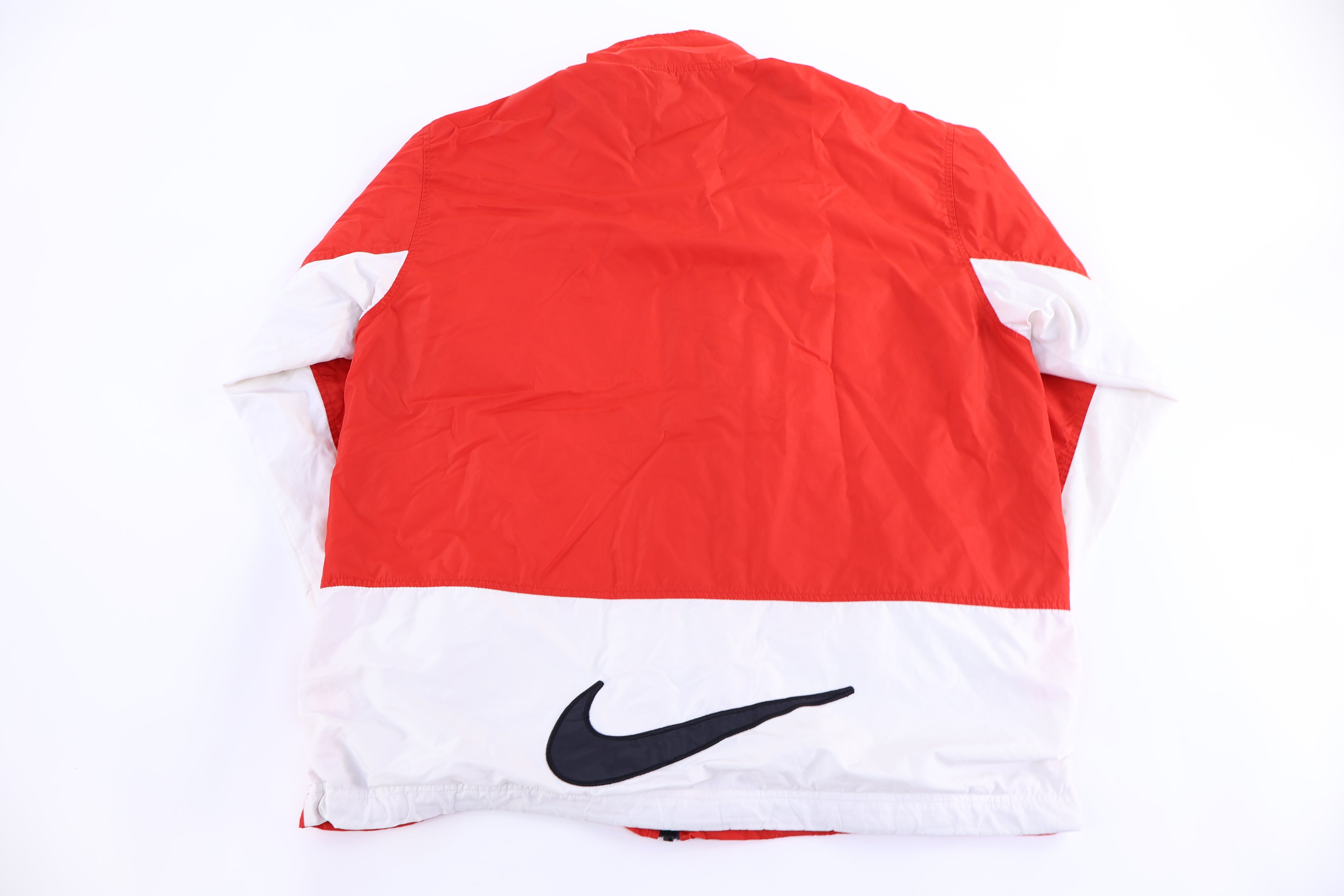 Vintage Nike Embroidered Logo Full Zip Parka Jacket - Jacket - Thrifted Threads