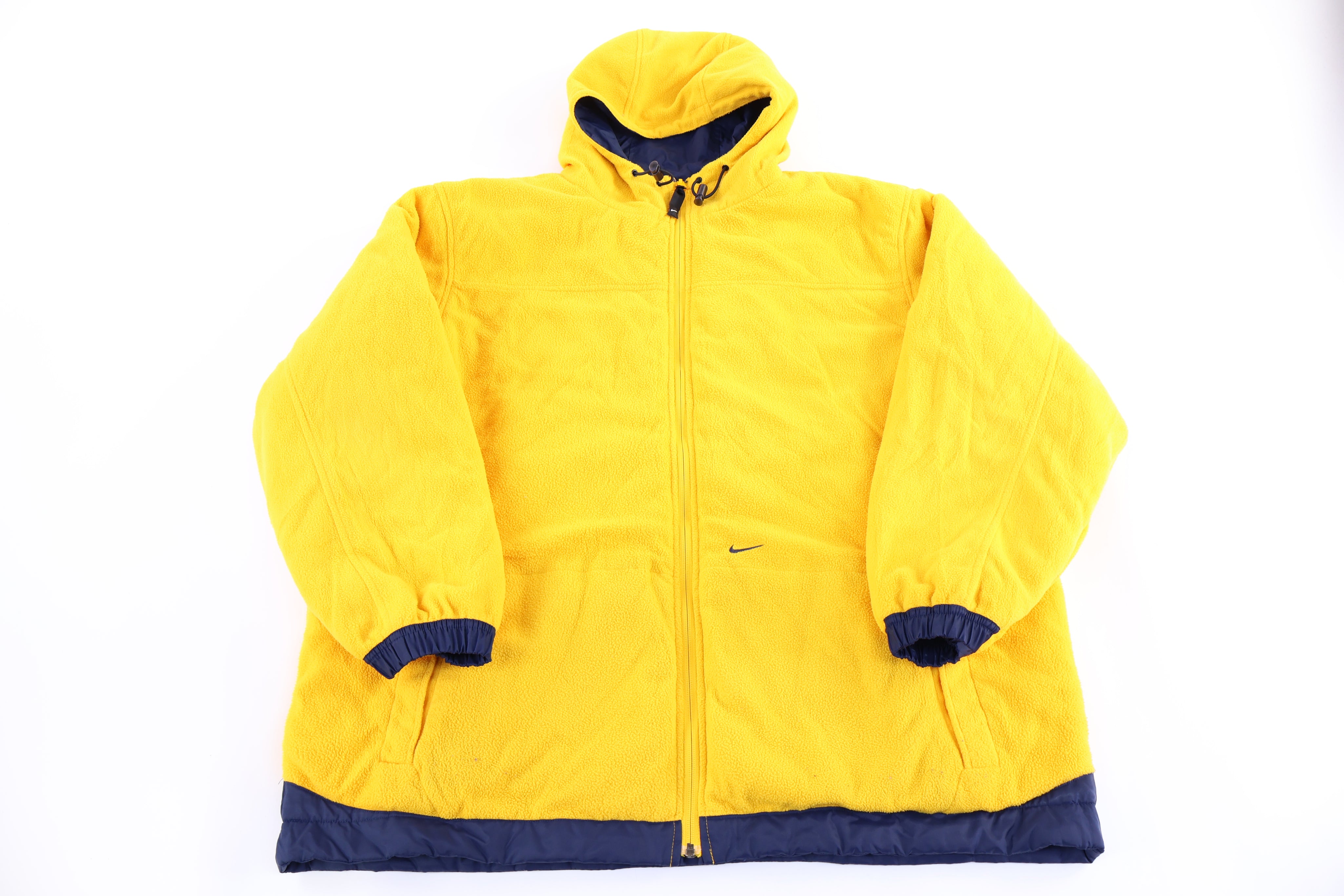 Vintage Nike Embroidered Logo Full Zip Reversible Parka Jacket - Jacket - Thrifted Threads