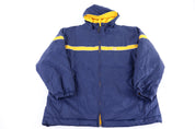 Vintage Nike Embroidered Logo Full Zip Reversible Parka Jacket - Jacket - Thrifted Threads