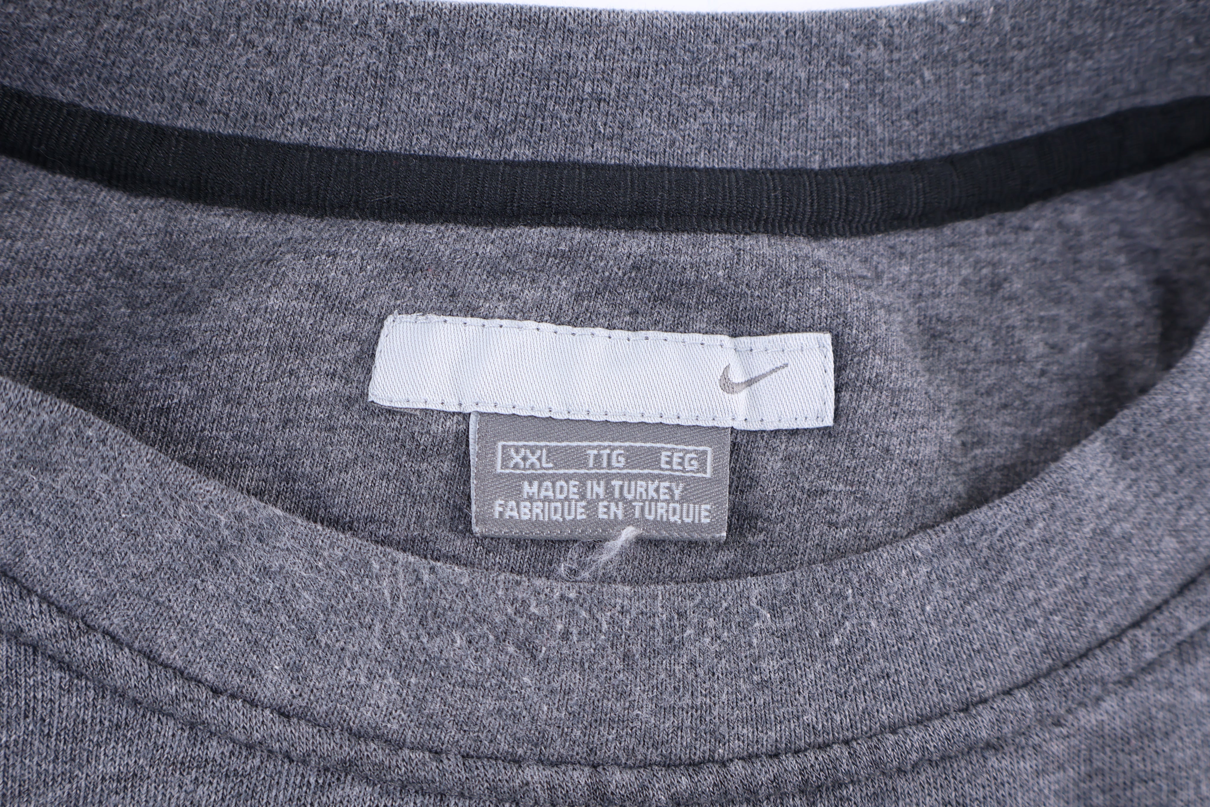 Vintage Nike Embroidered Logo Grey Blank Sweatshirt - Sweatshirt - Thrifted Threads