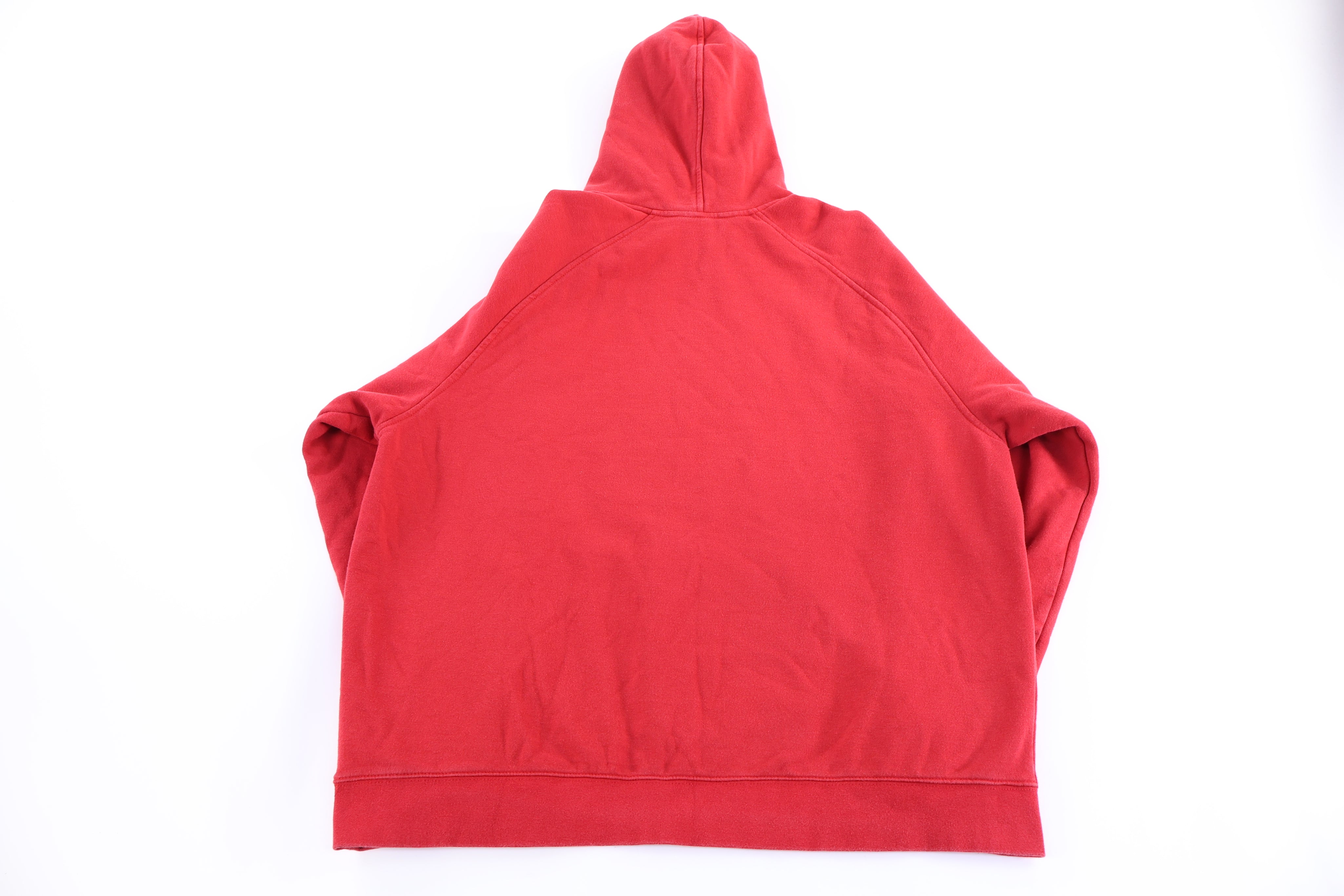Vintage Nike Embroidered Logo Red Pullover Hoodie - Sweatshirt - Thrifted Threads