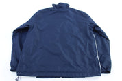 Vintage Nike Embroidered Logo White & Blue Full Zip Jacket - ThriftedThreads.com