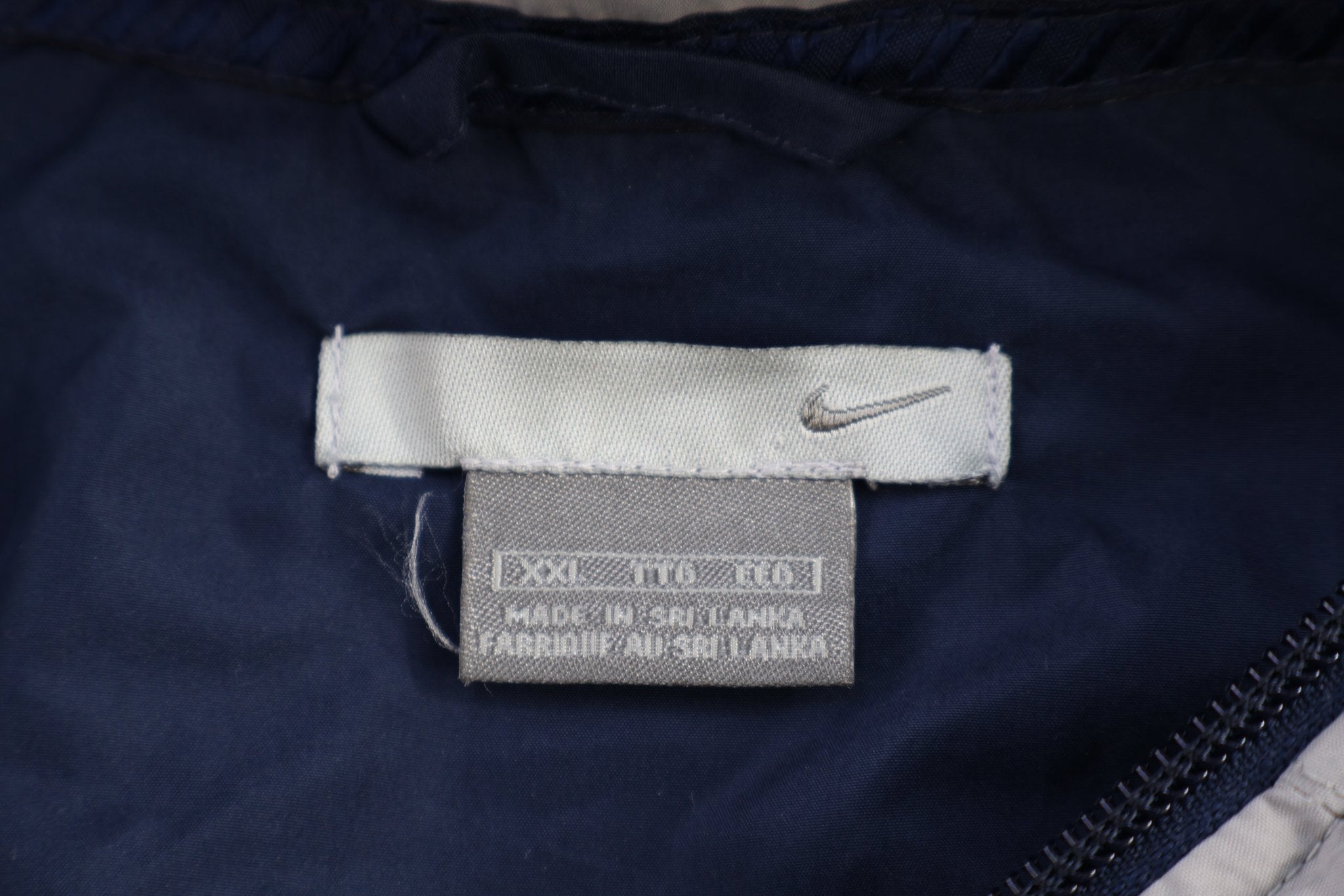 Vintage Nike Grey & Blue Full Zip Jacket - Jacket - Thrifted Threads