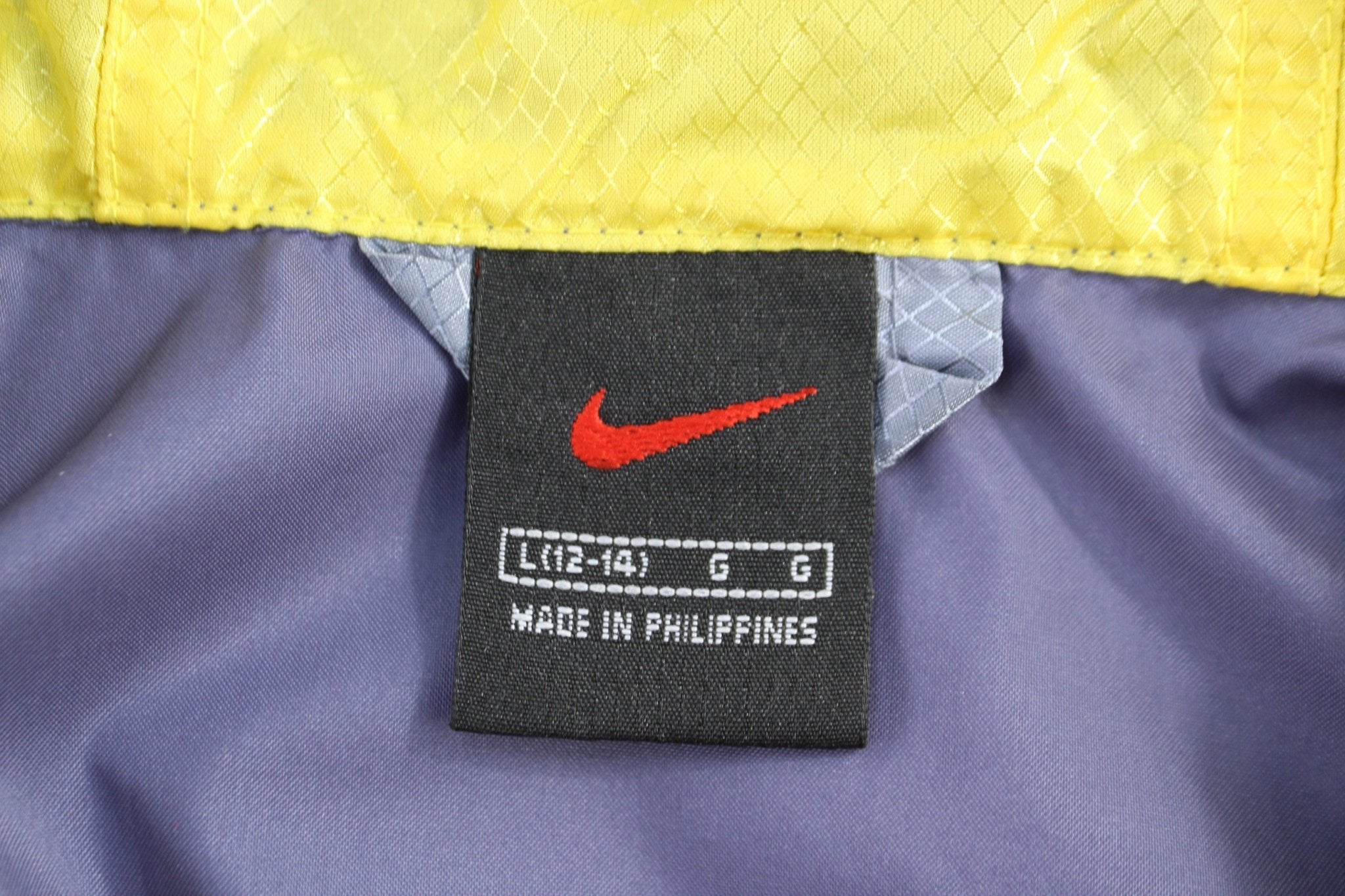 Vintage Nike Grey, Purple Full Zip Windbreaker - Jacket - Thrifted Threads