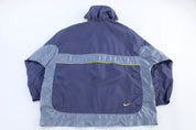 Vintage Nike Grey, Purple Full Zip Windbreaker - Jacket - Thrifted Threads