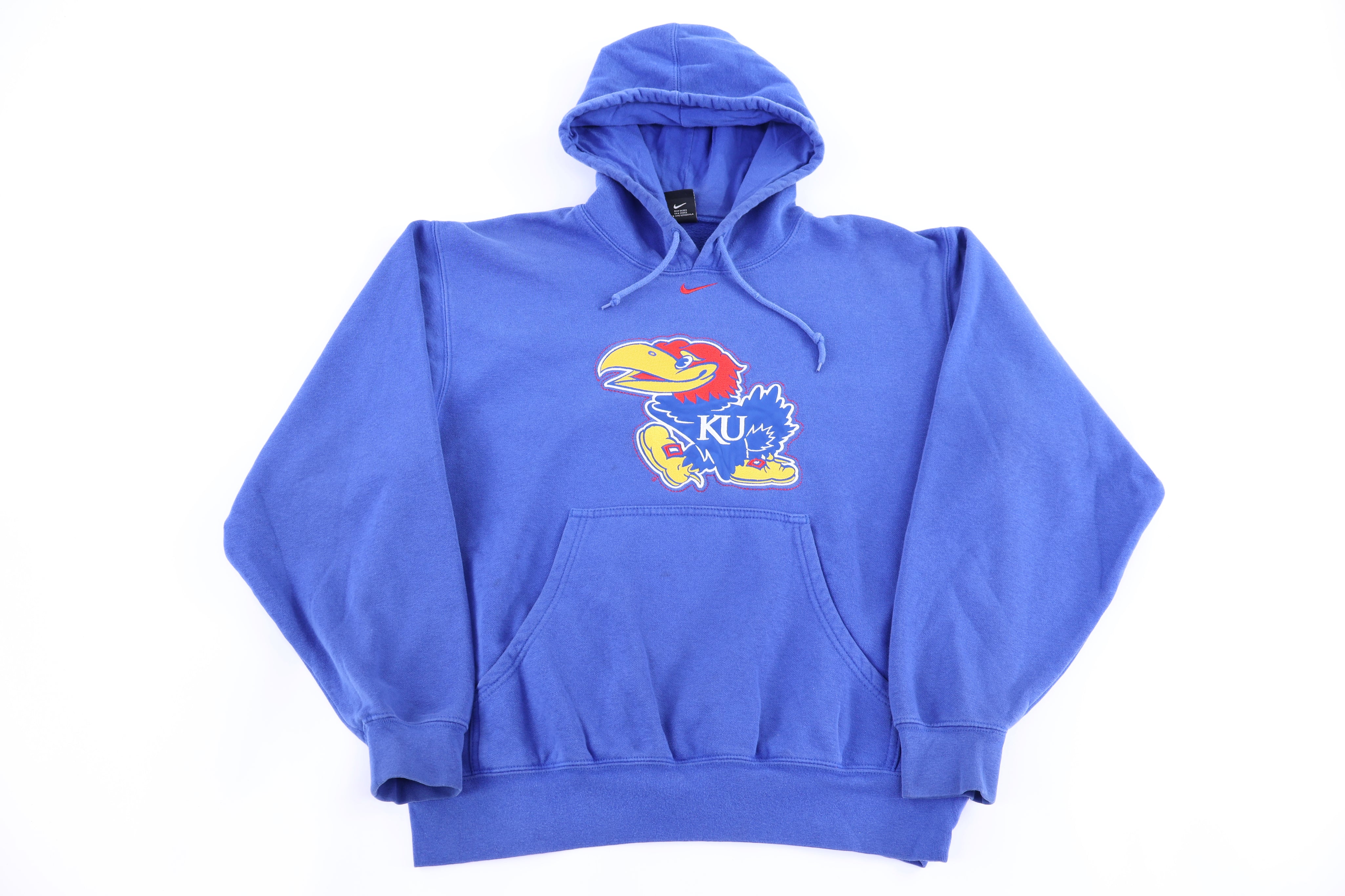 Vintage Nike Kansas University Pullover Hoodie - Sweatshirt - Thrifted Threads
