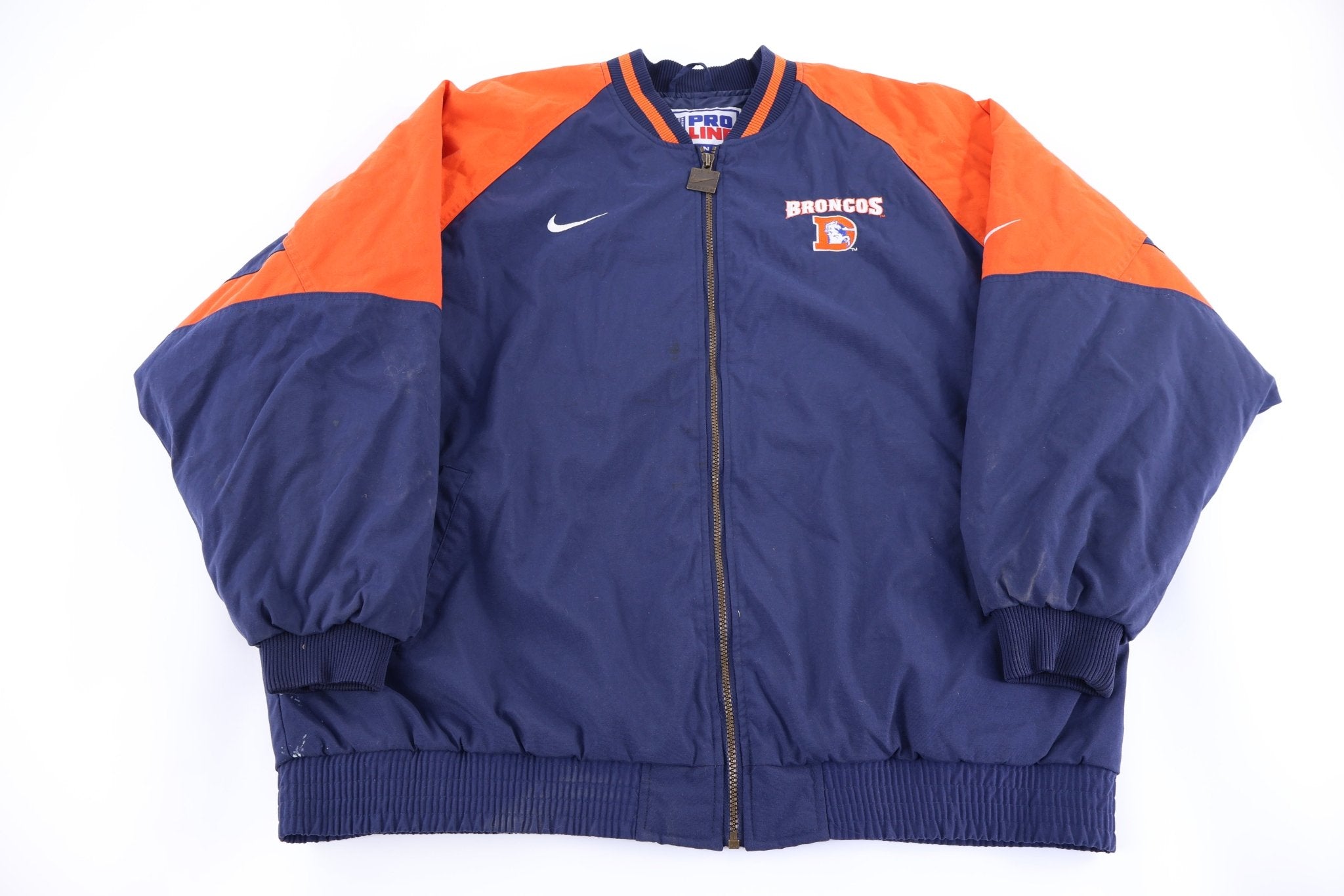 Vintage Nike Pro Player Denver Broncos Full Zip Jacket - Jacket - Thrifted Threads