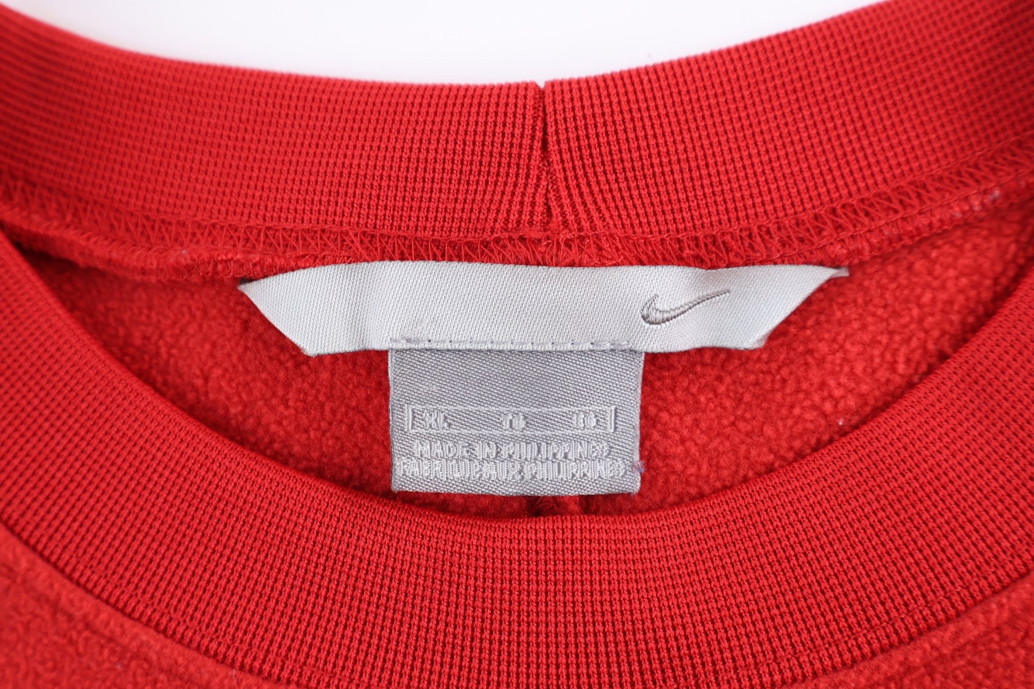 Vintage Nike Red Pullover Fleece Sweater - Sweater - Thrifted Threads