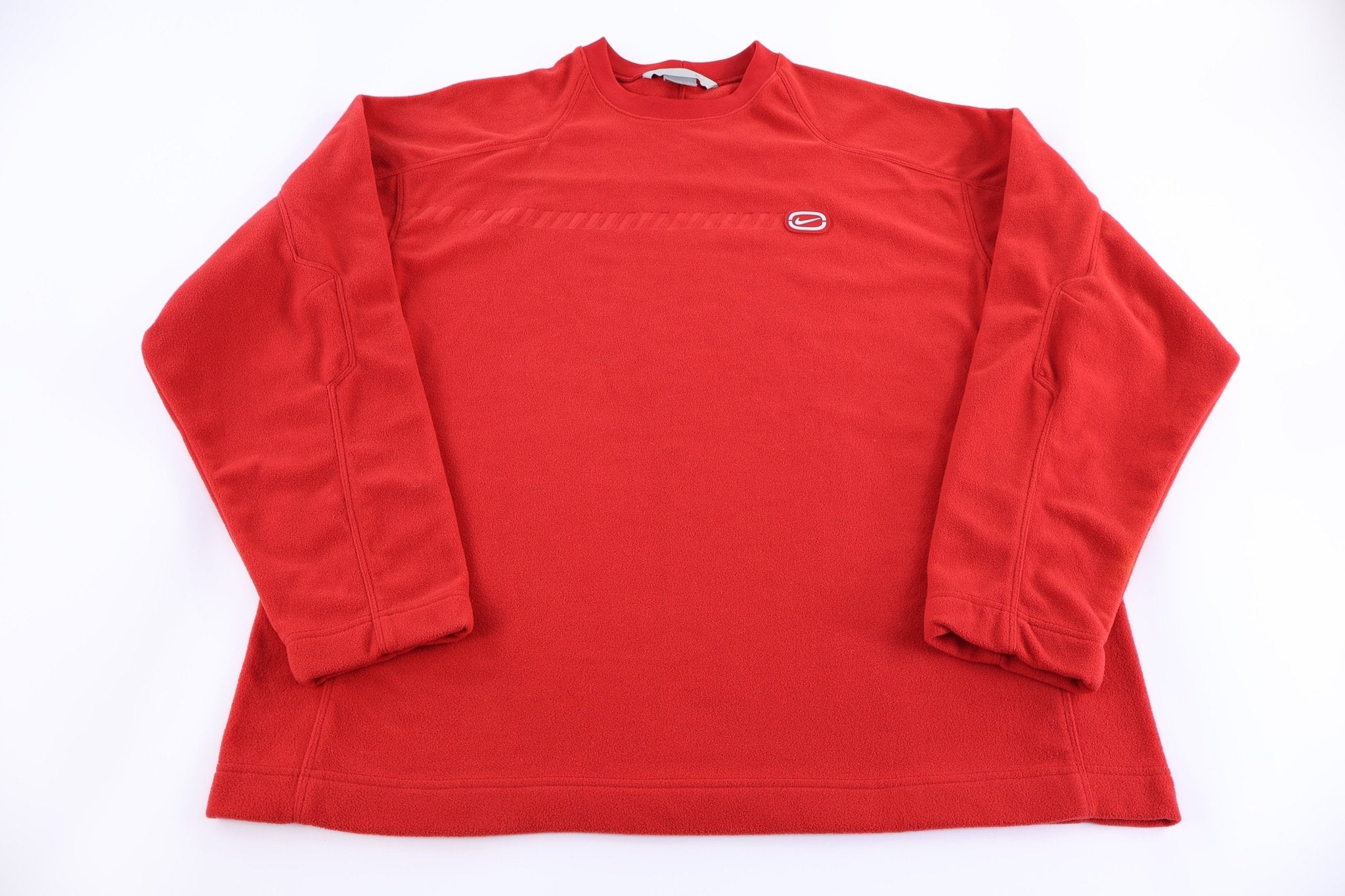 Vintage Nike Red Pullover Fleece Sweater - Sweater - Thrifted Threads