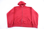 Vintage Nike Sportswear Red Full Zip Hoodie - Jacket - Thrifted Threads