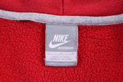 Vintage Nike Sportswear Red Full Zip Hoodie - Jacket - Thrifted Threads