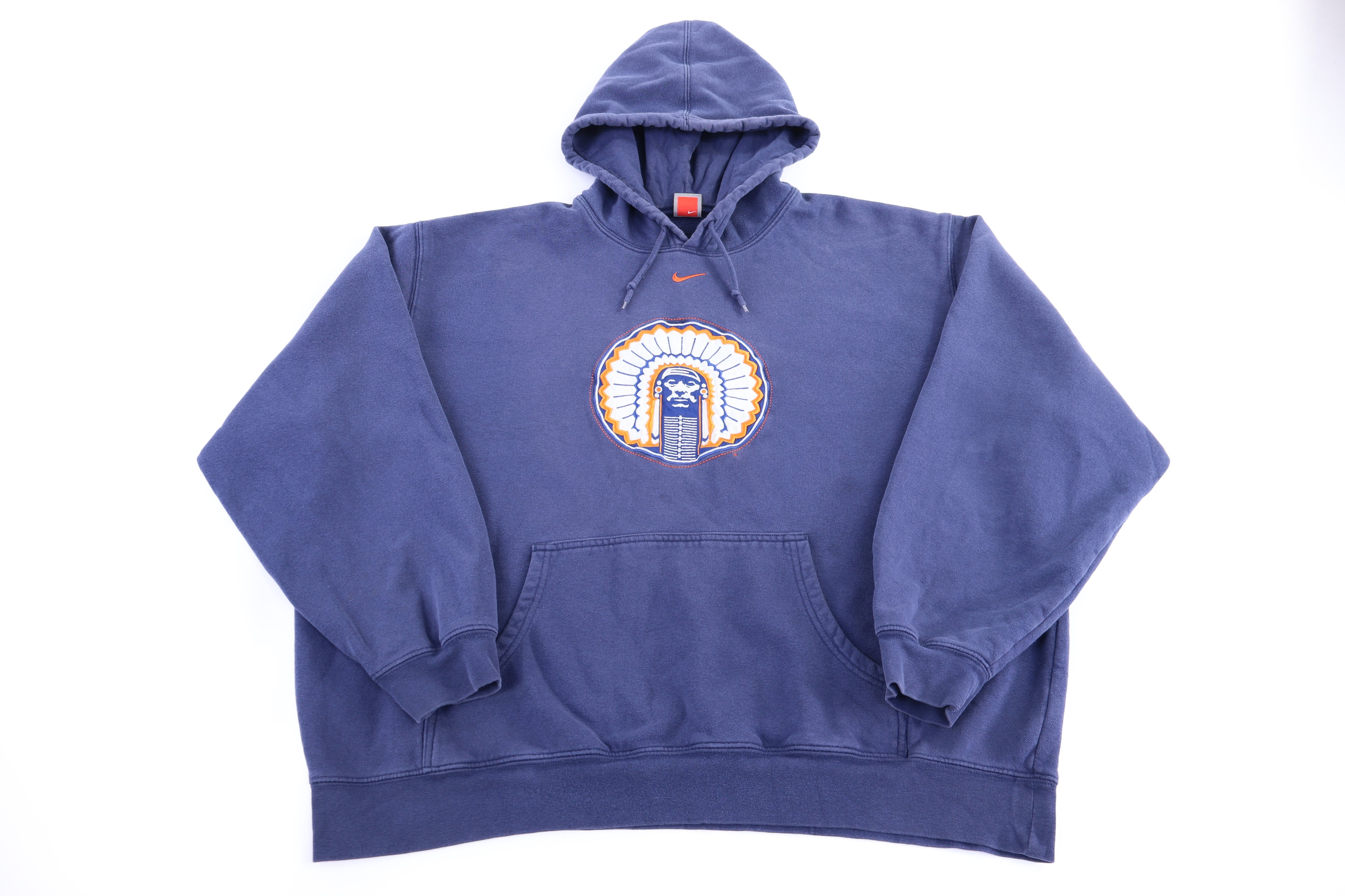 Vintage Nike University of Illinois Pullover Hoodie - Sweatshirt - Thrifted Threads