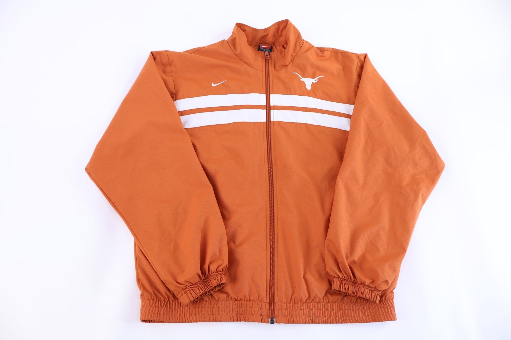 Vintage Nike University of Texas Full Zip Windbreaker - Jacket - Thrifted Threads