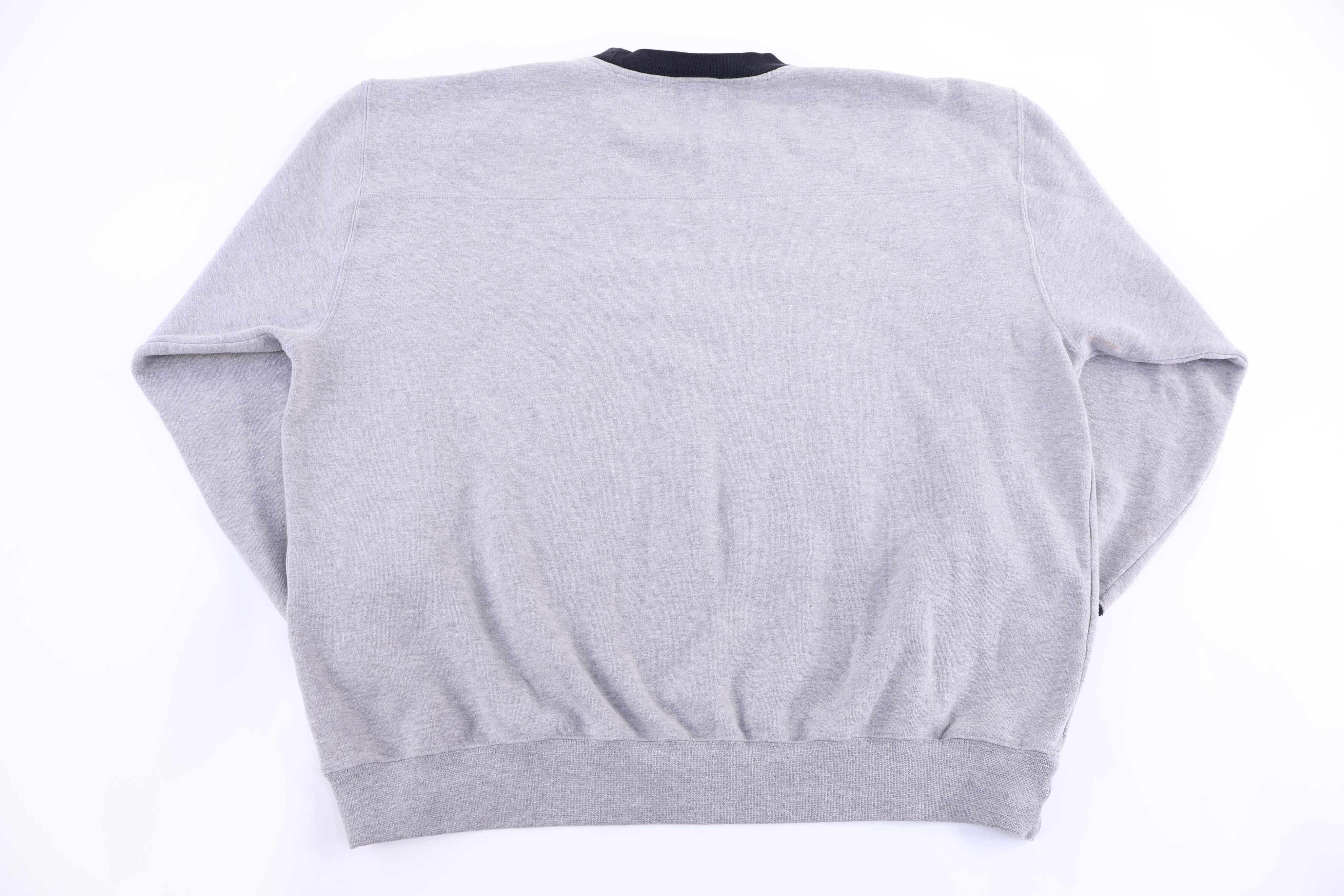 Vintage Oakland Raiders Football Embroidered Sweatshirt - Sweatshirt - Thrifted Threads