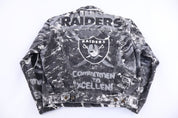 Vintage Oakland Raiders Football Jacket - Jacket - Thrifted Threads