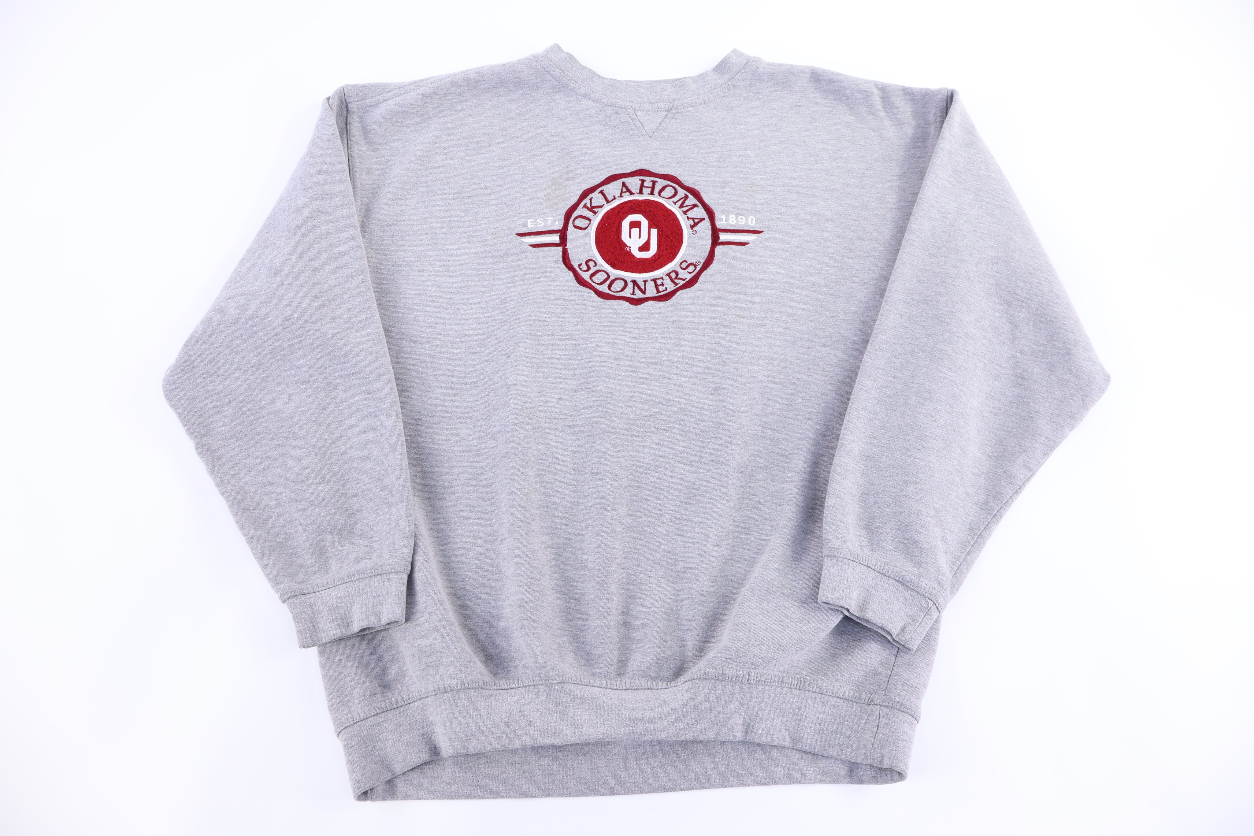 Vintage Oklahoma Sooners Embroidered Sweatshirt - Sweatshirt - Thrifted Threads