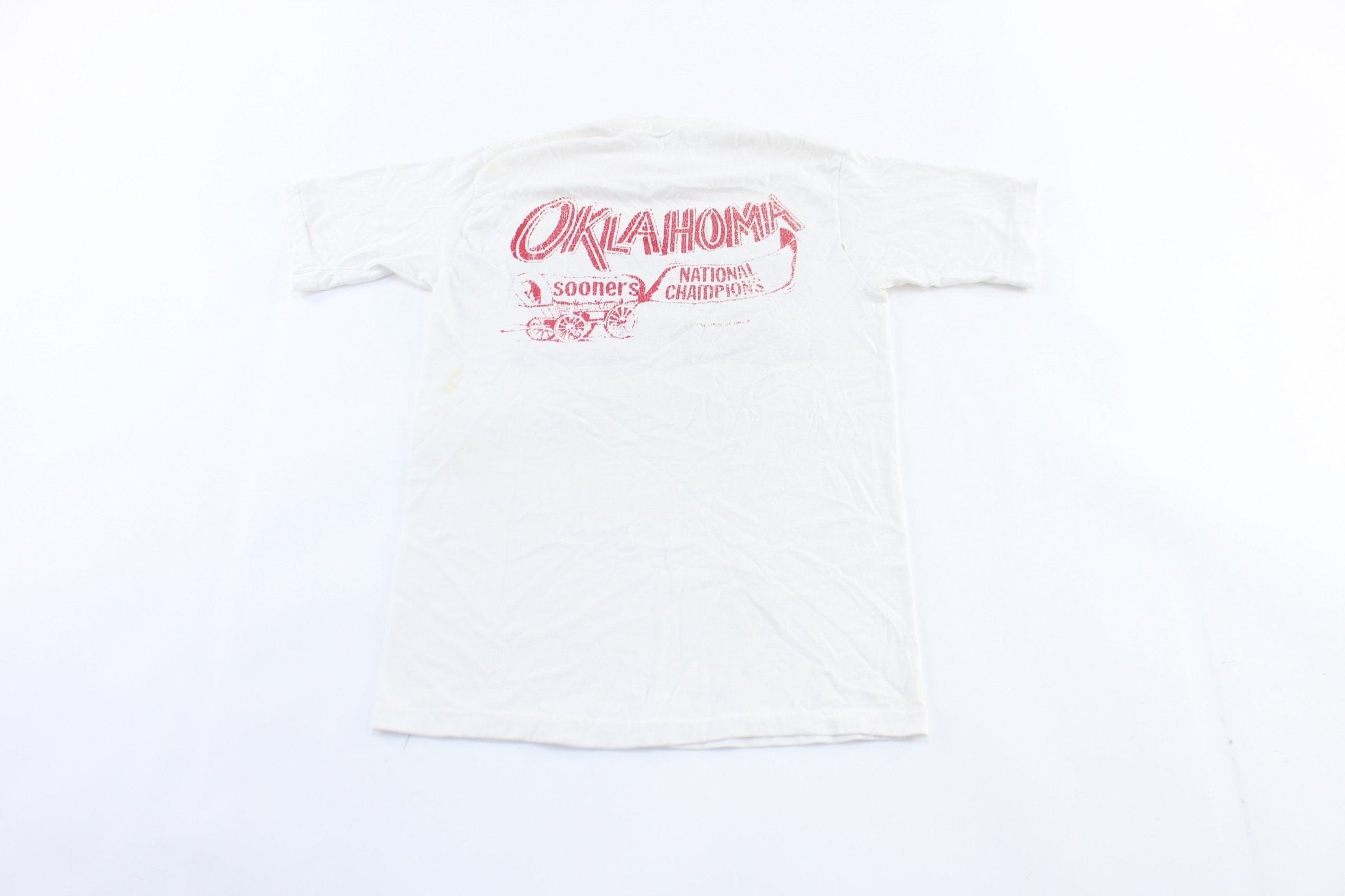 Vintage Oklahoma University Sooners National Champions T-Shirt - ThriftedThreads.com