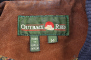 Vintage Outback Red Full Zip Leather Suede Jacket - Jacket - Thrifted Threads