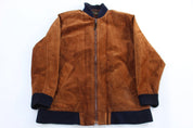 Vintage Outback Red Full Zip Leather Suede Jacket - Jacket - Thrifted Threads